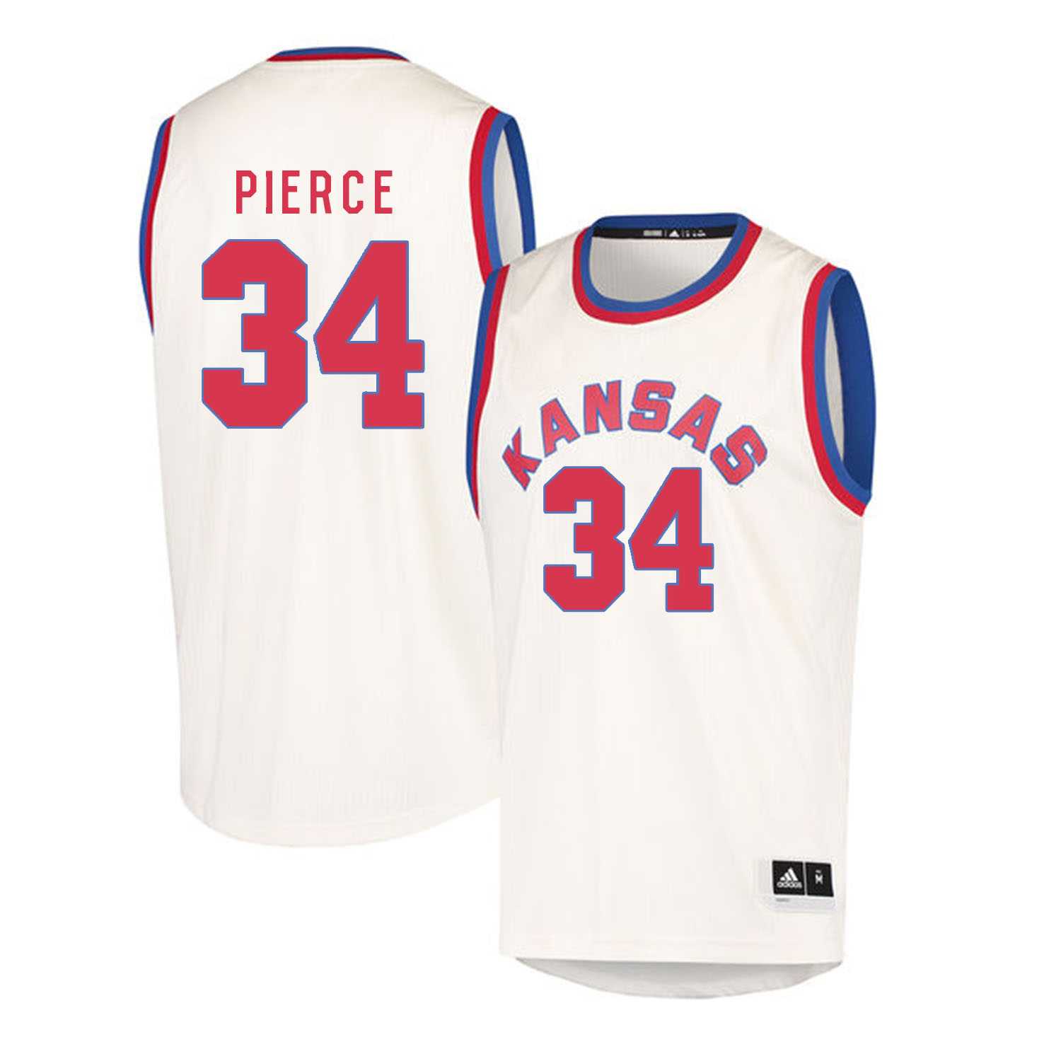 Kansas Jayhawks 34 Paul Pierce Cream Throwback College Basketball Jersey Dzhi